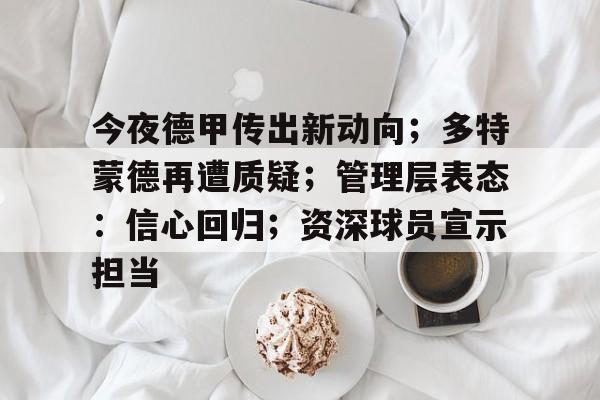 九游体育官网-今夜德甲传出新动向；多特蒙德再遭质疑；管理层表态：信心回归；资深球员宣示担当的简单介绍